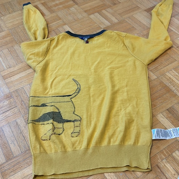 Joules Yellow Dog Print Sweater - Picture 9 of 14